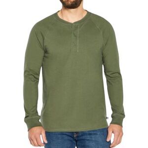 Gap Men's Long Sleeve Henley - Four Leaf Clover - Size Small
